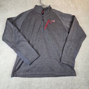 The North Face Canyonlands Half Zip Fleece Mens L Gray Heather‎ A7L7 Pullover
